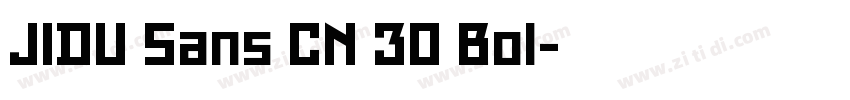 JIDU Sans CN 30 Bol字体转换
